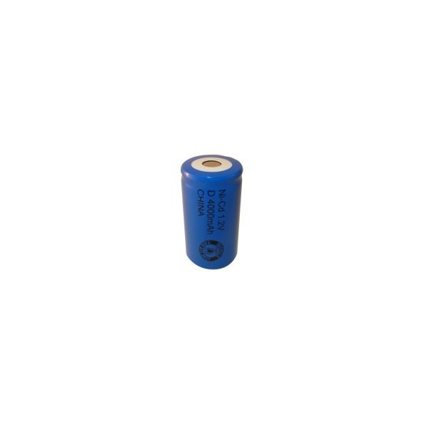 NiCD D 4000 mAh batteri uden knup - 1,2V - Evergreen