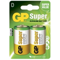 2 x D / LR20 Alkaline batteri - 1,5V - GP Battery