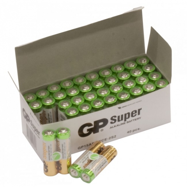 2 x AA / LR6 SUPER - Alkaline batteri - 1,5V - GP Battery
