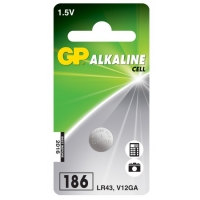 1 x GP 186 / LR43 / V12GA Alkaline knapcelle batteri - 1,5V - GP Battery