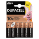 Duracell Basic Duralock LR6 AA x 6 alkaline batterier