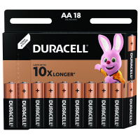 Duracell Basic LR6 AA x 18 alkaline batterier