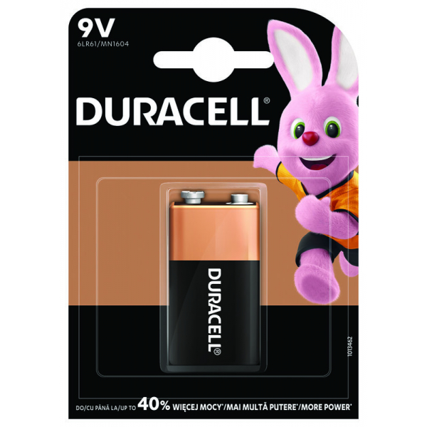 Duracell Duralock 6LR61 9V alkaline batterier