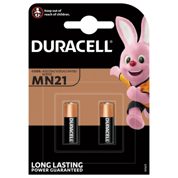 Duracell 23A til bil fjernbetjening x 2 batterier