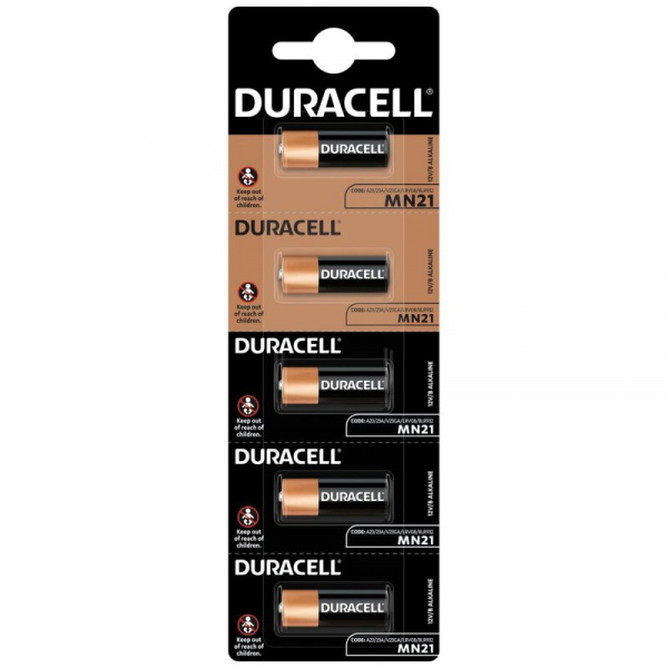 Duracell 23A til bil fjernbetjening x 5 batterier