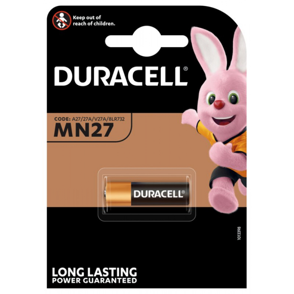 Duracell 27A til bil fjernbetjening x 1 batteri