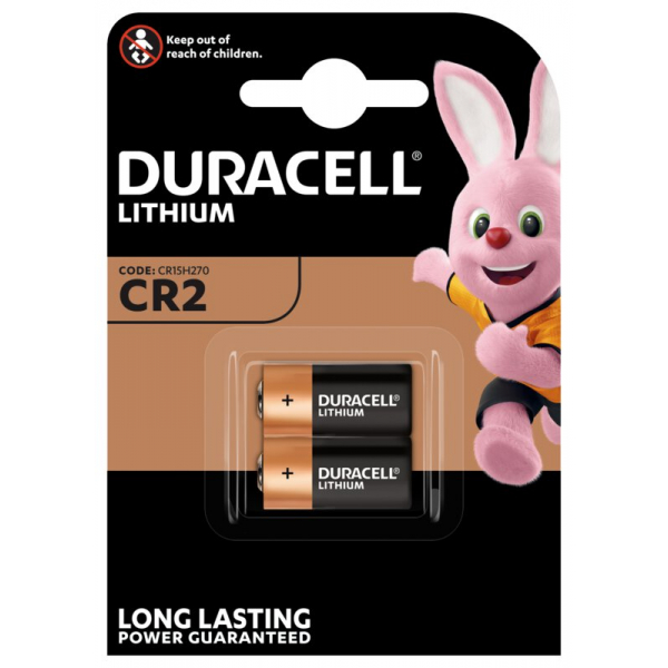 Duracell CR2 Foto Lithium x 2 batterier