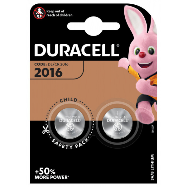 Duracell CR2016 lithium x 2 batterier