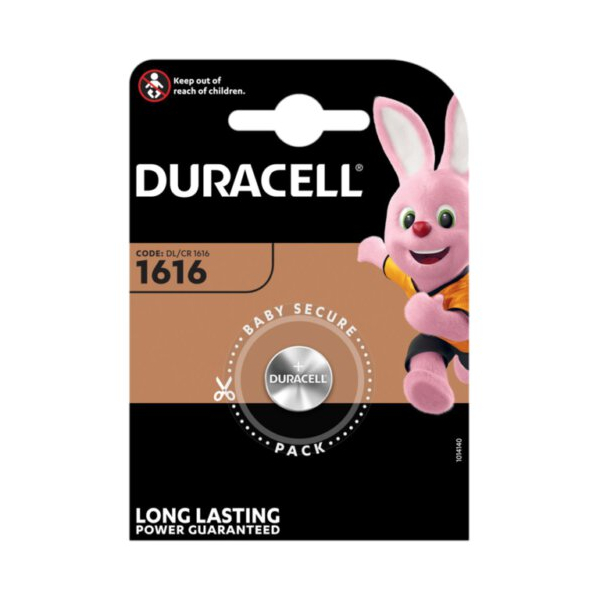 Duracell CR1616 lithium x 1 batteri