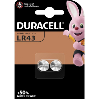Duracell G12/LR43/186/V12GA/L1142 x 2 batterier