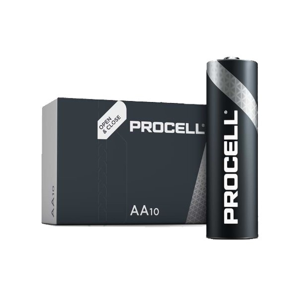 Duracell Procell LR6/AA x 10 alkaliske batterier