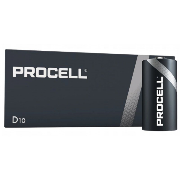 Duracell Procell LR20/D x 10 alkaliske batterier