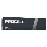 Duracell Procell 6LR61/9V x 10 alkaliske batterier