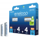 Genopladelige batterier MIX 4 x R6/AA + 4 x R03/AAA Panasonic Eneloop (blister)