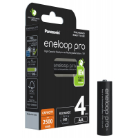 Panasonic Eneloop PRO NEW R6 AA 2500mAh x 4 genopladelige batterier (blister)