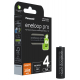 Panasonic Eneloop PRO NEW R6 AA 2500mAh x 4 genopladelige batterier (blister)