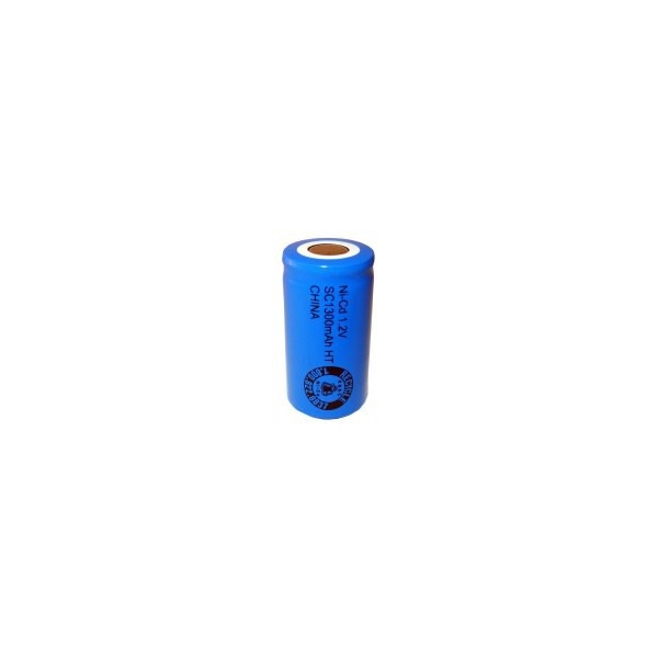 NiCD Sub C 1300 mAh batteri uden knup - 1,2V - Evergreen