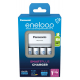 Panasonic Eneloop Genopladelig batterioplader BQ-CC55 NI-MH + 4 genopladelige batterier LR6/AA Eneloop 2000mAh