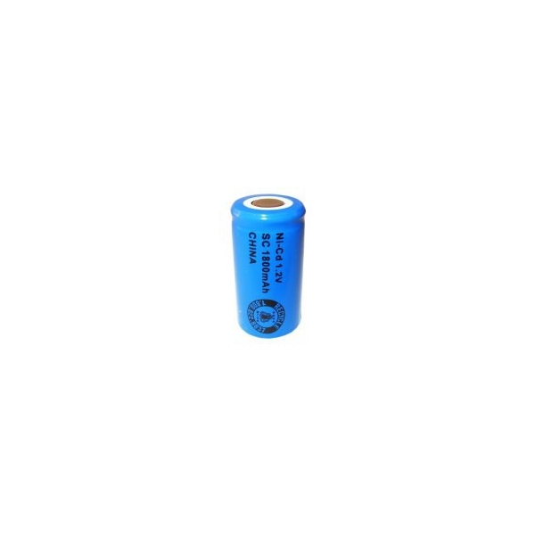 NiCD Sub C 1800 mAh batteri uden knup - 1,2V - Evergreen