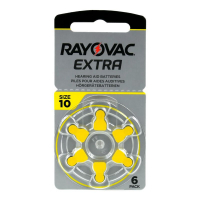 Rayovac Extra 10 til høreapparater x 6 batterier