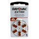 Rayovac Extra 312 til høreapparater x 6 batterier