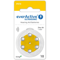 everActive ULTRASONIC 10 til høreapparater x 6 batterier