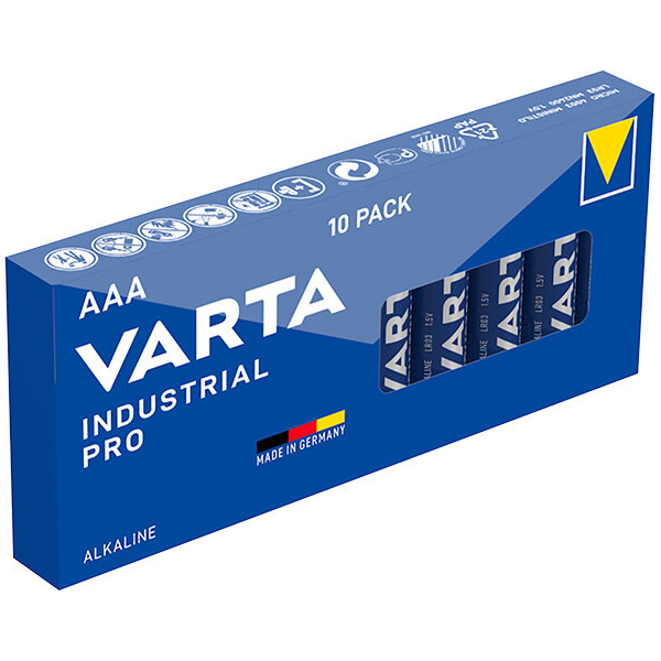 Varta Industrial PRO LR03/AAA x 10 batterier