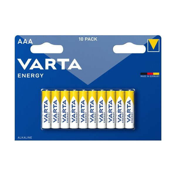 Varta ENERGY LR03/AAA x 10 batterier (blister)