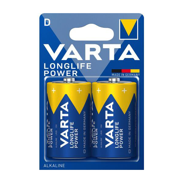 Varta LONGLIFE Power LR20/D x 2 batterier (blister)