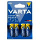 Varta LONGLIFE Power LR6/AA x 4 batterier