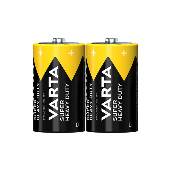 Varta SUPERLIFE / Super Heavy Duty LR20/D zink-carbon x 2 batterier