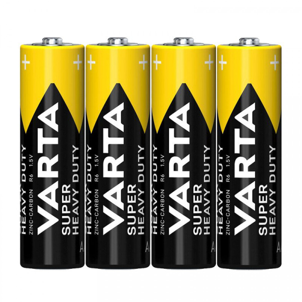 Varta SUPERLIFE / Super Heavy Duty LR6/AA zink-carbon x 4 batterier