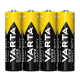 Varta SUPERLIFE / Super Heavy Duty LR6/AA zink-carbon x 4 batterier