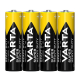 Varta SUPERLIFE / Super Heavy Duty LR6/AA zink-carbon x 4 batterier
