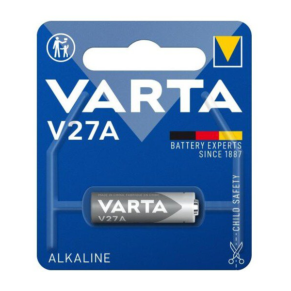 Varta 27A alkalisk til bilfjernbetjening x 1 batteri (blister)