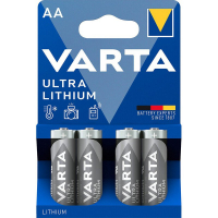 Varta lithium LR6/AA x 4 batterier (blister)