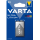 Varta lithium 9V x 1 batteri (blister)