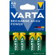 Varta Ready2Use LR6/AA Ni-MH 2100 mAh x 4 genopladelige batterier
