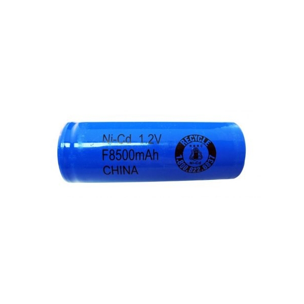 NiCD F 8500 mAh batteri uden knup - 1,2V - Evergreen