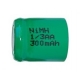 NiMH 1/3 AA 300 mAh batteri uden knup - 1,2V - Evergreen