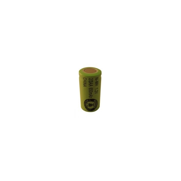 NiMH 2/3 AA 650 mAh batteri uden knup - 1,2V - Evergreen