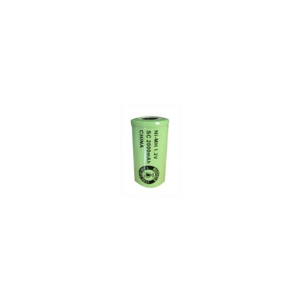 NiMH Sub C 2000 mAh batteri uden knup - 1,2V - Evergreen