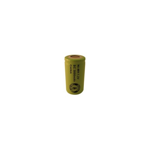 NiMH Sub C 3000 mAh batteri uden knup - 1,2V - Evergreen