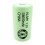 NiMH D 8000 mAh batteri uden knup - 1,2V - Evergreen