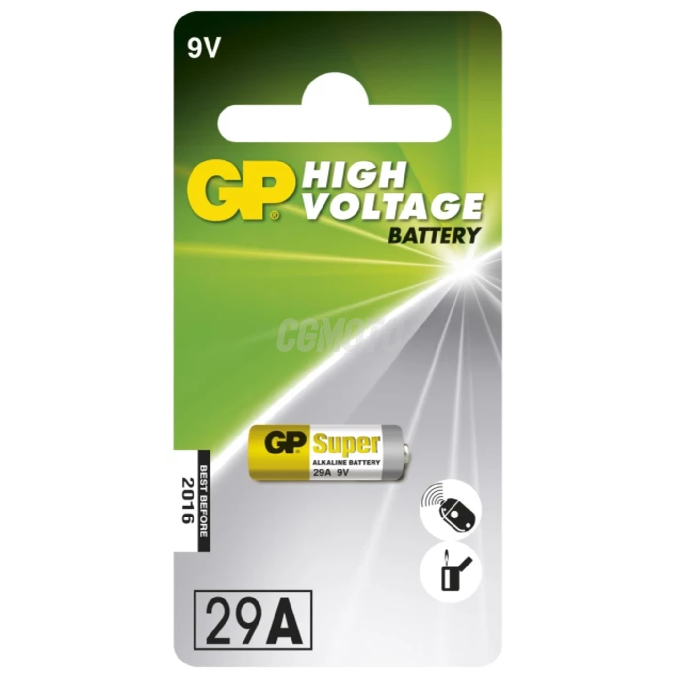 1 alkalisk batteri 29 A 9 V Super 