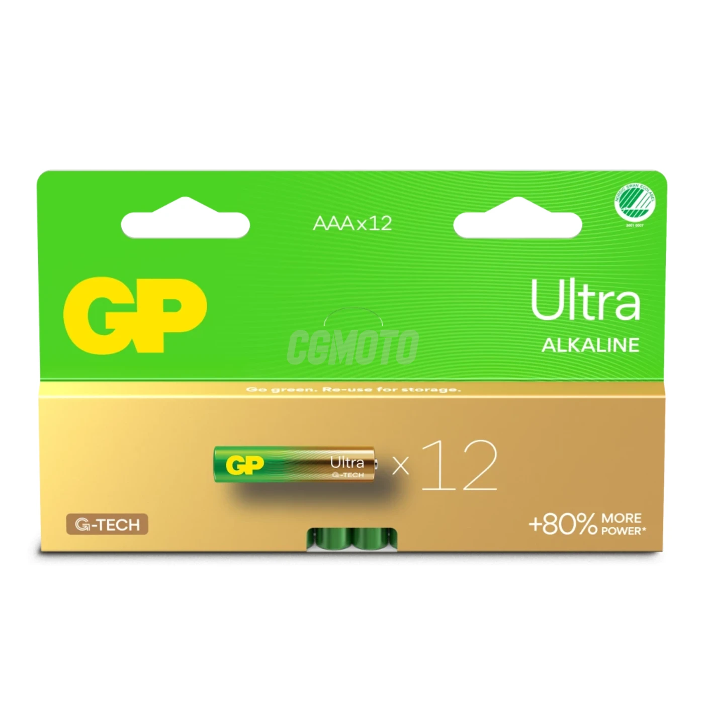 12 alkaline batterier AAA 1,5 V Ultra 