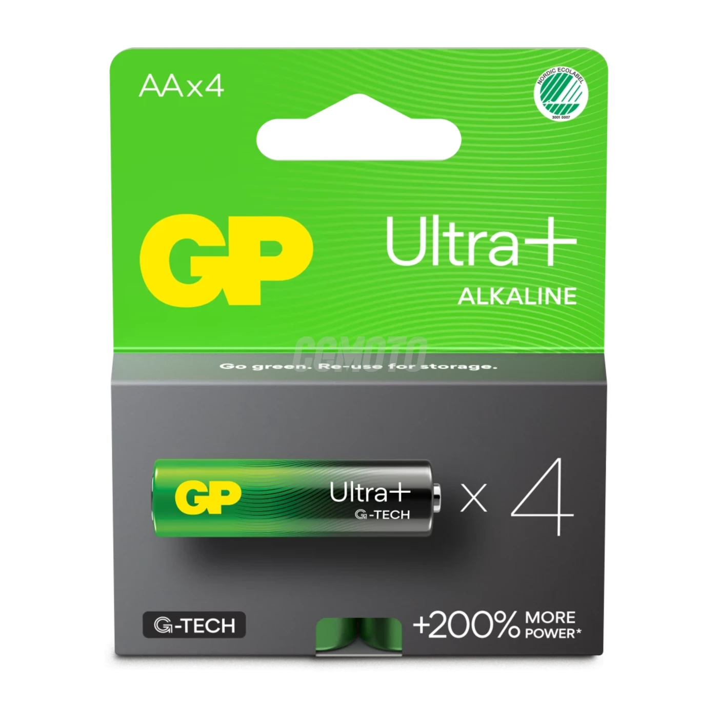 4 alkaline batterier AA 1,5 V Ultra Plus 