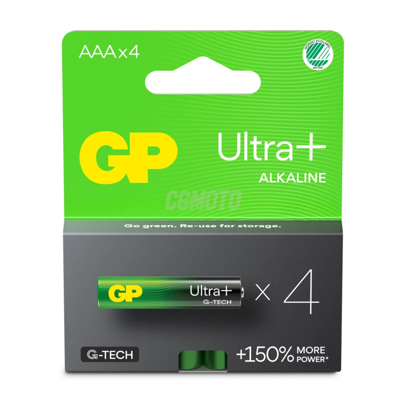 4 alkaline batterier AAA 1,5 V Ultra Plus 