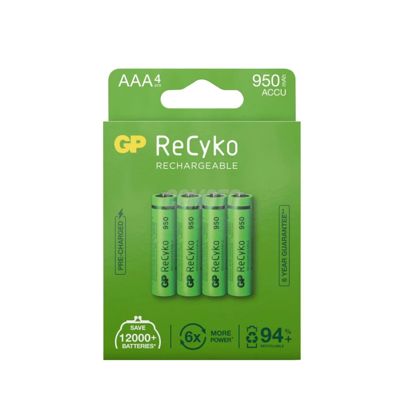 4 genopladelige NIMH-batterier AAA 1,2 V Recyko 950 mAh 4 genopladelige NIMH-batterier AAA 1,2 V Recyko 950 mAh