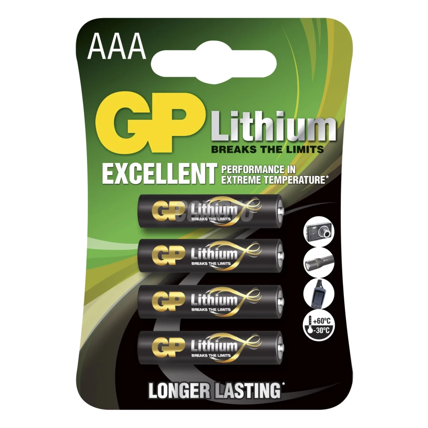 4 lithiumbatterier AAA 1,5 V 